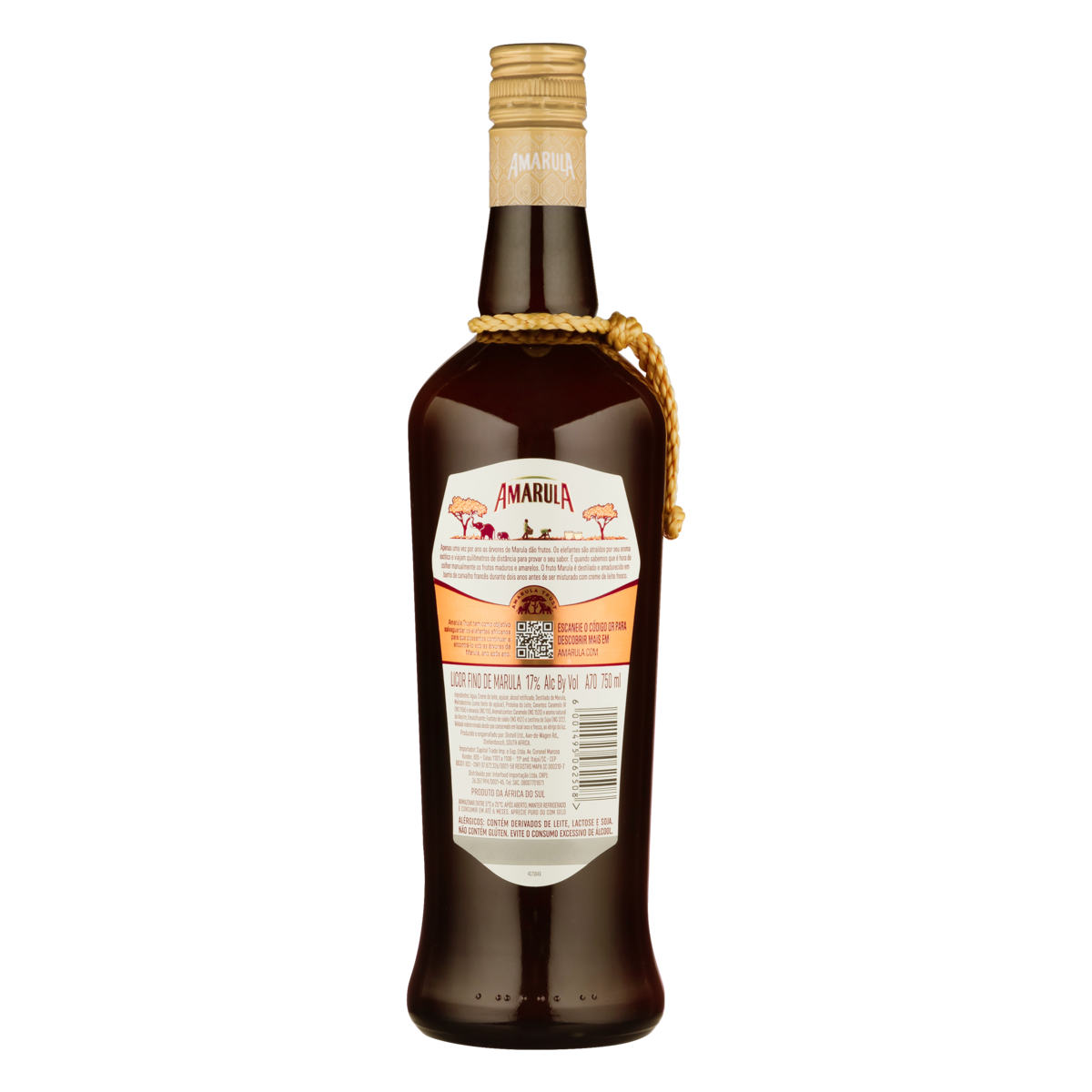 Licor Fino Cream With Marula Spirit Amarula Garrafa 750ml