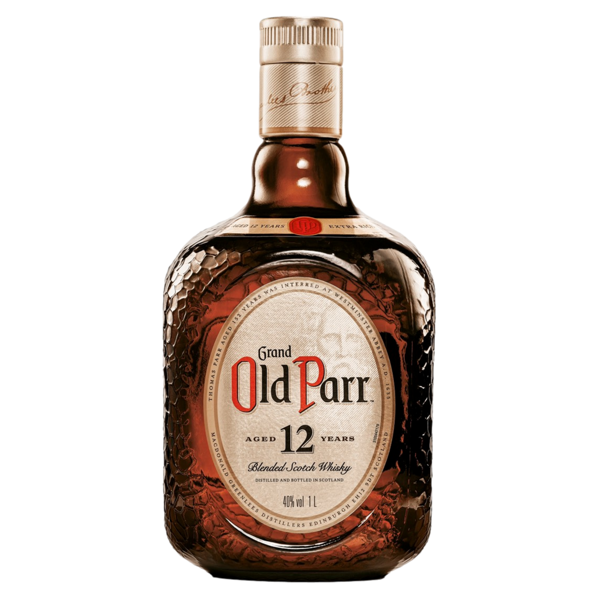 Whisky Escocês Blended 12 Anos Grand Old Parr Garrafa 1l