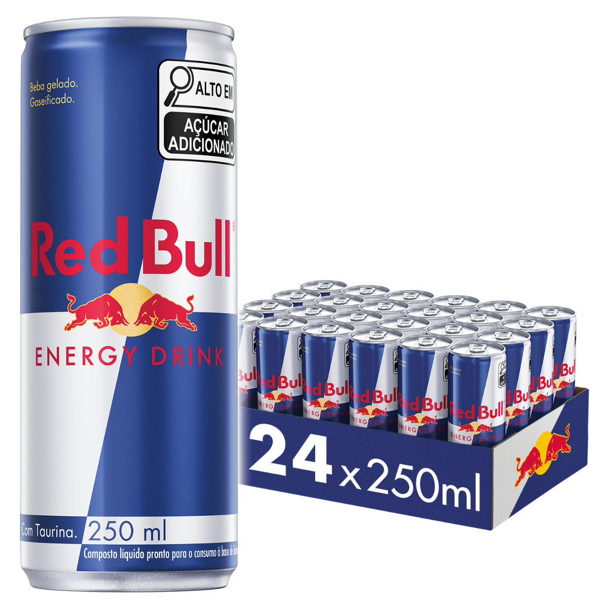 Energético Red Bull Energy Drink 250ml - 24 Latas
